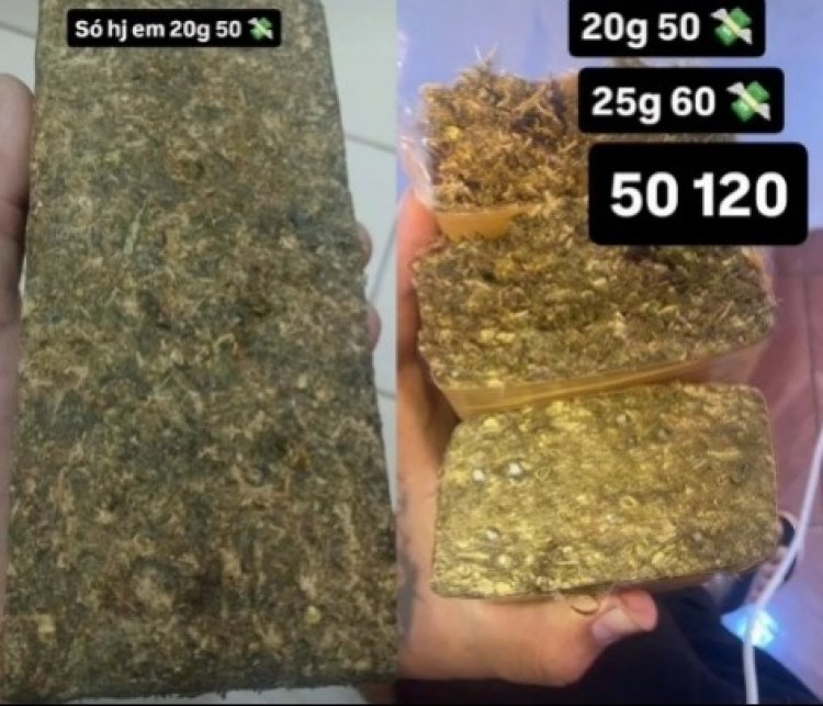 Polícia Militar prende suspeito de tráfico de drogas e captura foragido da Justiça