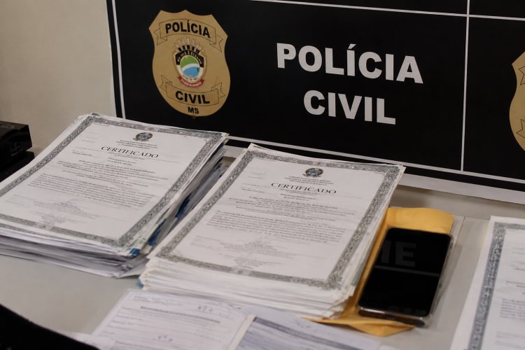 Polícia investiga esquema de venda de diplomas falsos do Ensino Médio em cidades do interior de MS