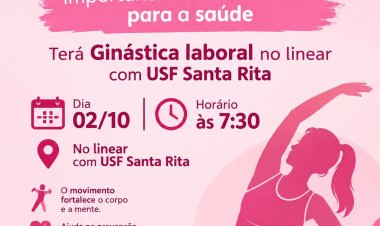 USF Santa Rita promove atividade especial em alusão ao Outubro Rosa em Três Lagoas