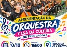 SEST SENAT promove apresentação de orquestra na Vila Piloto neste sábado em Três Lagoas